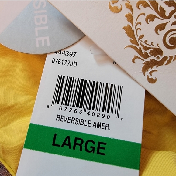 BECCA Bikini Bottom Paint Print Reversible Ruched Booty Size Large NWT - Picture 3 of 9